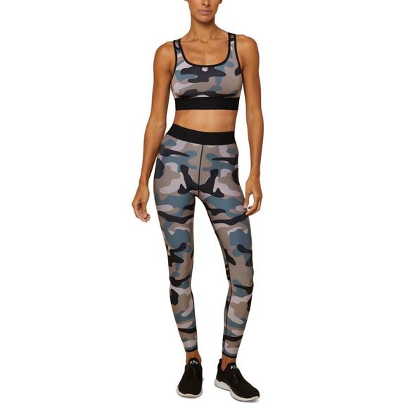 cor designed by Ultracor Womens Camo-Print Medium-Impact Sports Bra Size Large - Picture 1 of 4